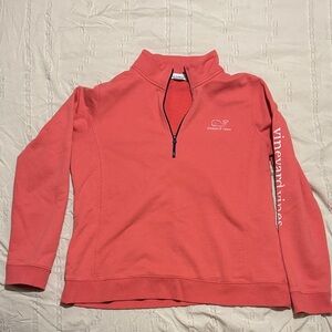Vineyard Vines Salmon Half-Zip Sweatshirt